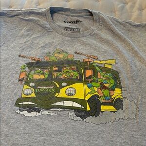 Teenage Mutant Ninja Turtles Gray Mens Shirt